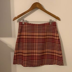 Wilfred plaid mini skirt